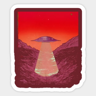 Flying Saucer Sticker